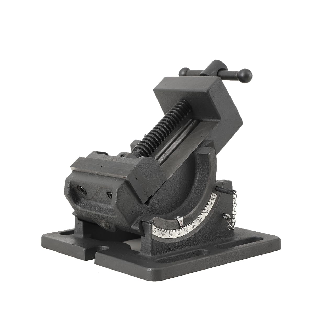TABODD Tilting Drill Press Vice 3 Inch 75mm, Professional Woodworking Vice Clamp On Vise for Steel Workbench