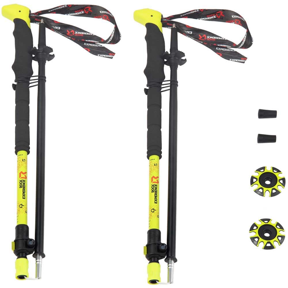 Rock Experience REUH01201 Dynamic X Pole Bastoncini da Trekking Sulphur Spring U