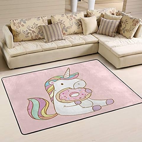 MNSRUU Alfombra de unicornio multicolor Cover