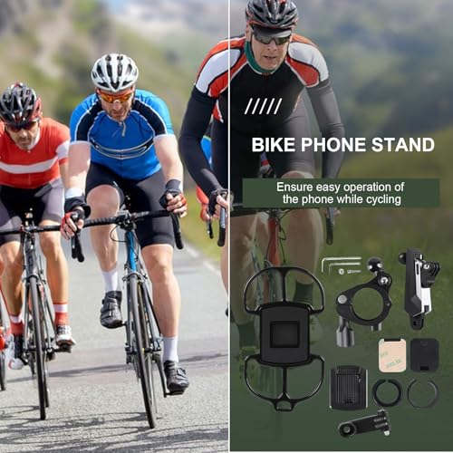Porte-Téléphone pour Vélo Support Smartphone Guidon VTT Cyclisme Anti-Choc - 3