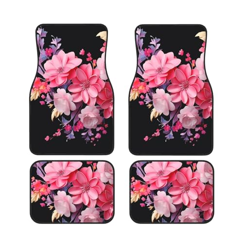 Tapis de sol de voiture à fleurs pour voyager en famille au propre