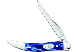 Case WR XX Pocket Knife Small Texas Toothpick Sparxx Blue Pearl Kirinite