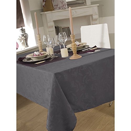 Tovaglia tessuto 150 x 350 cm Ombra Grigio Scuro