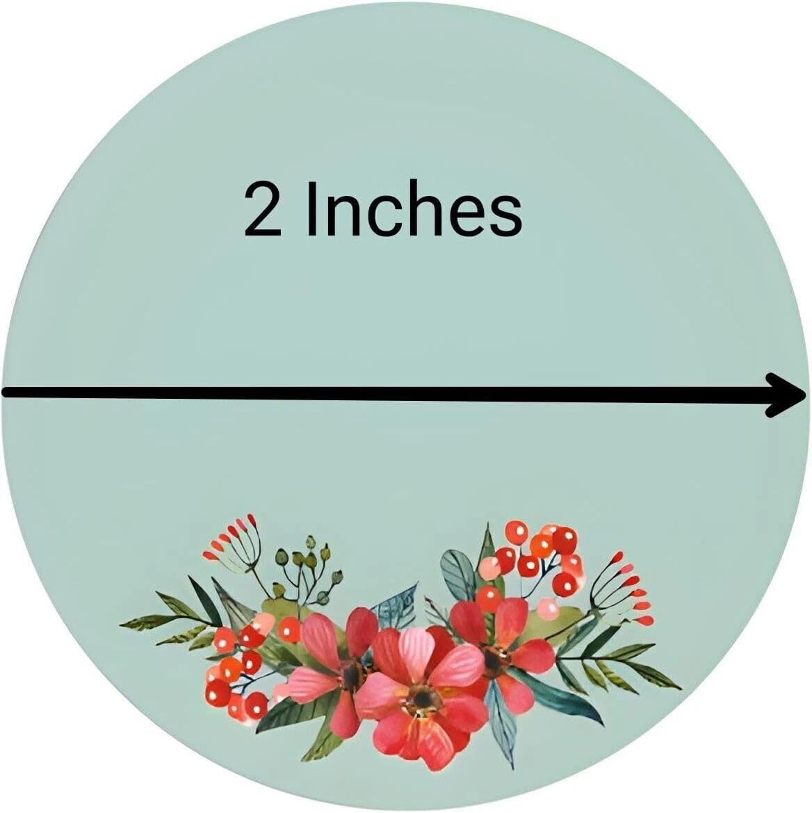 ARNEMA Floral Note Label Stickers | Decorative Self Adhesive Gift & Packaging Stickers with 4 Unique Designs 1