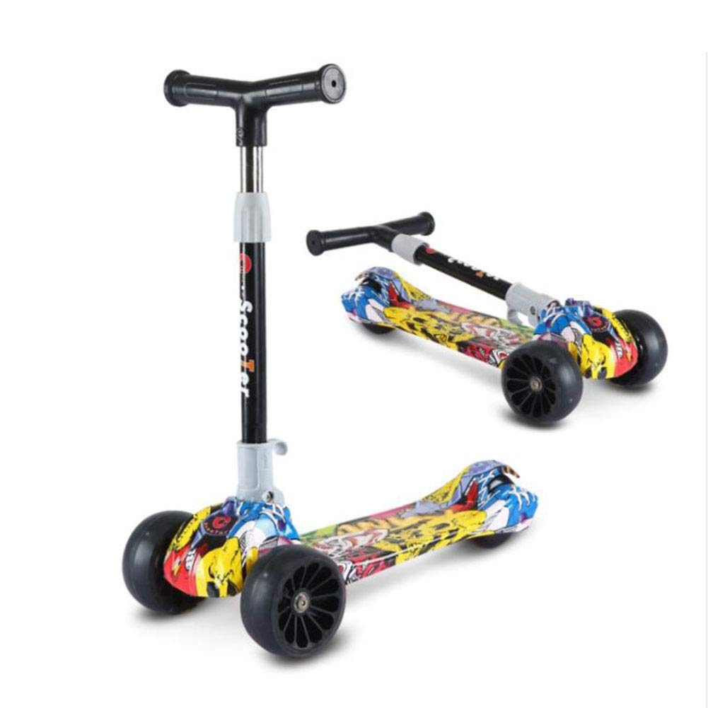 Buy ZCPDP 3 Wheel Scooter, Height Adjustable Foldable Assemble Free