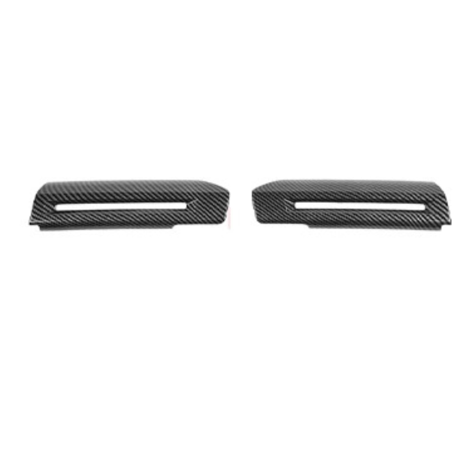 Himwqfuh Inner Handle Interior Trim For Mustang 2015-2023 Lhd Abs Carbon Fiber Grain Decoration Cover Car Accessories Auto Central Inner(Inner Handle)