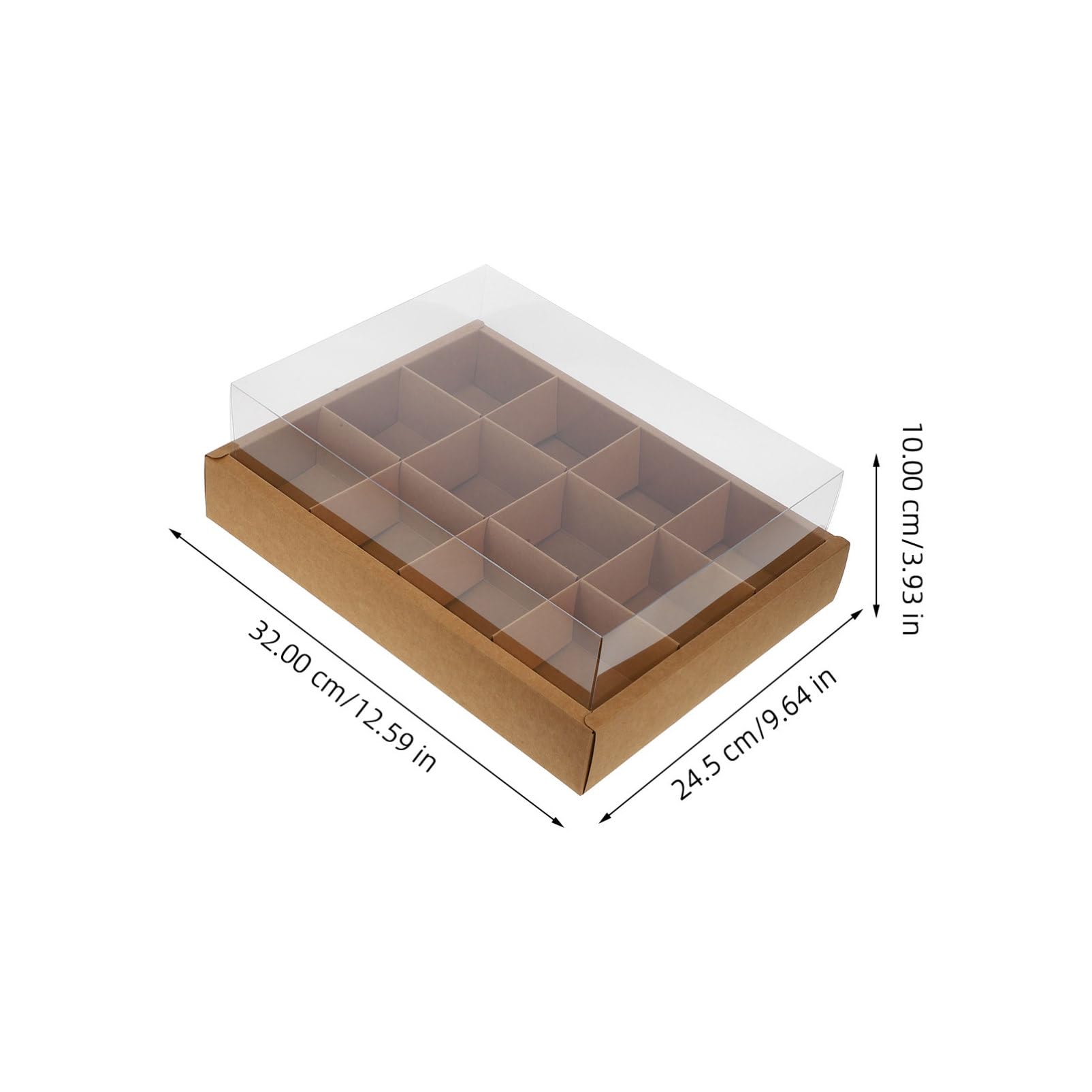 Cabilock 5pcs Cupcake Lightweight and Portable Cake Box for Small Cakes Muffins and Desserts for Parties and Events