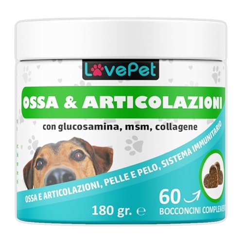 "Ossa & Articolazioni" bocconcini morbidi: supporto completo per la salute di ossa e articolazioni del cane.