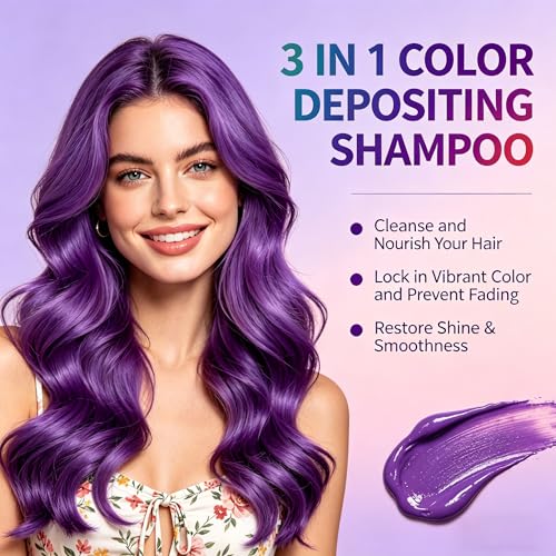 Shampoo Morado Deposita Color para Cabello Teñido 200 ml miniatura 2