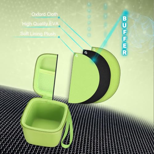 Image of XANAD Hard Case for Oklar /MMIZOO /Medline /IPROVEN Wrist Blood Pressure Cuff Monitor Within Size 4'' x 3'' x 3'',Green