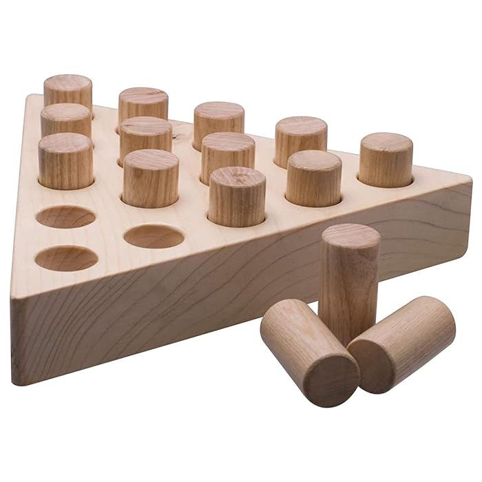 Buy Labzio Home by EISCO Premium Wooden Peg Jumping Game/Solitaire