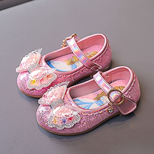 Spring and Summer Girls Dance Casual Shoes Bow Rhinestone Sequins Mesh Cute Pattern Girls Size 6 Shoes2
