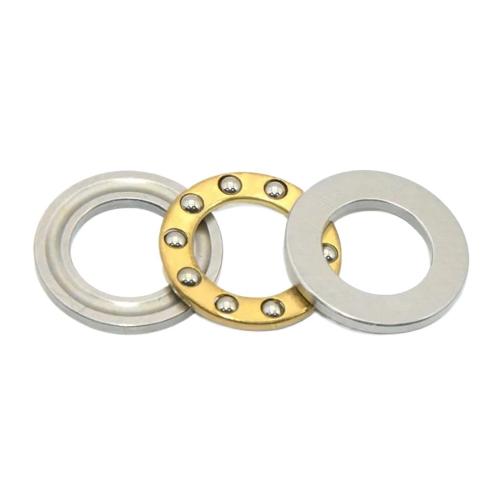 10PCS F2-6M to F12-23M F3-8M F4-9M F5-10M F8-16M F10-18M F12-21M Mini 3-in-1 Thrust Ball Bearing(F7-15M 7x15x5mm)