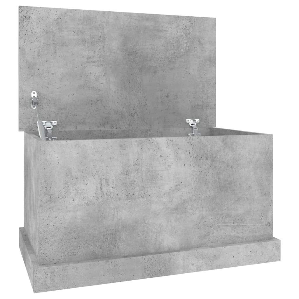 B&Q -  Storage Box Concrete Grey 70X40X38 Cm Engineered Wood