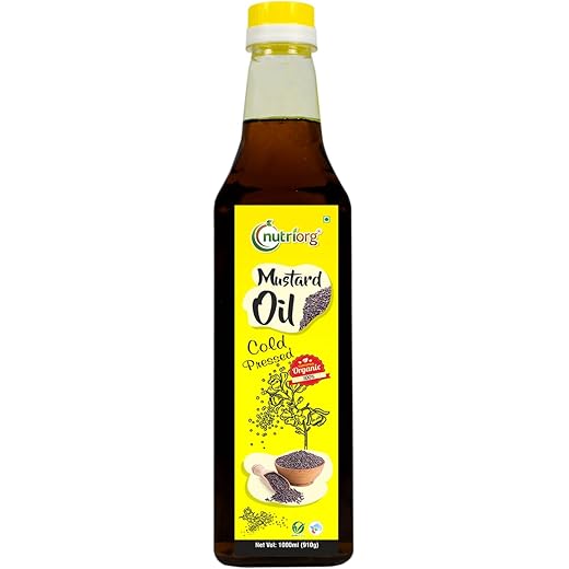 Nutriorg Mustard Oil 1L - Nutrient-Rich 1 L