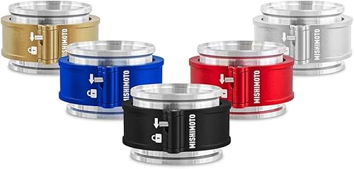 Miniatura 3 de Mishimoto MMCLAMP-QD-25CL Montaje de abrazadera de liberación rápida, 2.5" Plata