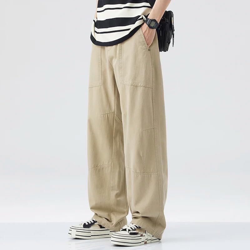 Men's Summer Pants Thin Straight Stretch Casual Trousers3