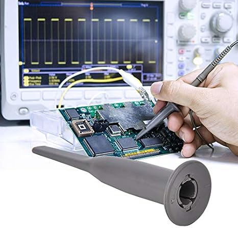 2Pcs Oscilloscope Probe CoverUniversal Oscilloscope Probe Protective Cover Oscilloscope Probe Accessories with Hook Gray for P6139A P6138A P6137A P2200 P2220 P2221 10073C