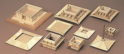 東塔 木製建築模型 1/75スケール ウッディジョー木製建築模型1/75薬師寺東塔 改良版 : アークオアシス 2