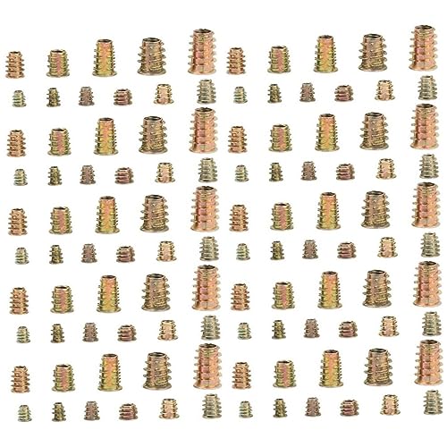 SOLUSTRE Socket Nut Set 230pcs Threaded Insert Nuts Zinc Coated -m10 for Furniture