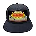 QOHNK Luce Suono Attivato Baseball Cap Dj Led Lampeggiante Cappello Con Schermo Staccabile Per Uomo Donna