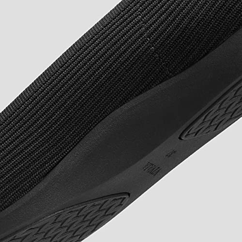 VIVAIA Margot Walker Women's Lightweight Square Toe V Cut Slip on Washable Casual Flats Black4