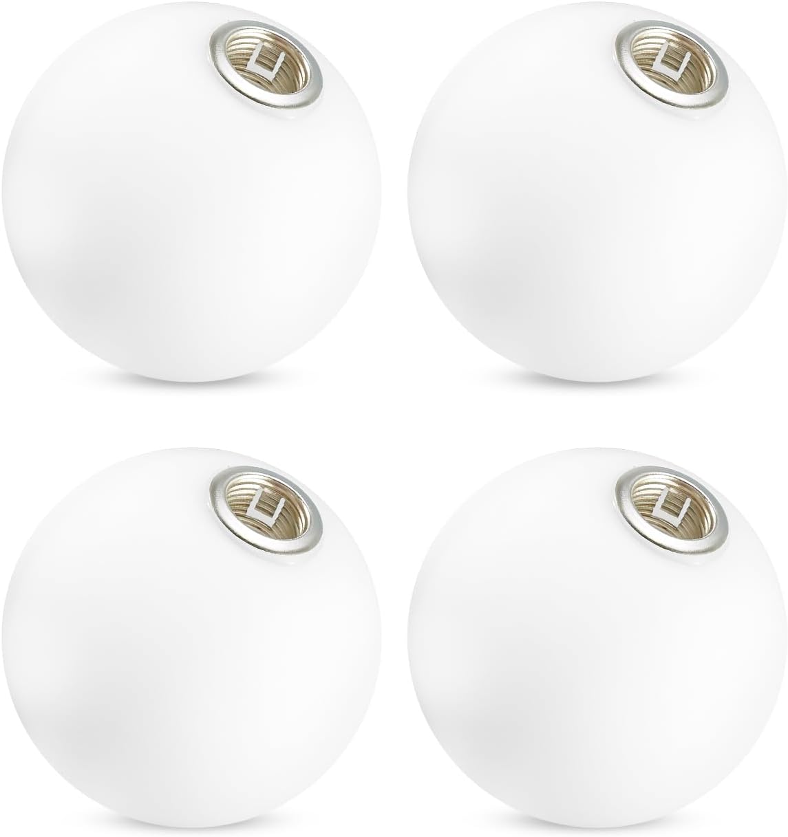 4 Inch Glass Light Globe Shade Fit for G9 Bulb 0.8 Inch Bottom Globe Shade, Lighting Glass Lampshade Milky White 4 Pcs