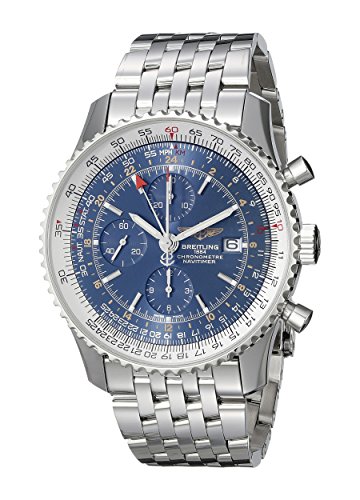 Breitling Men's A2432212-C651 Analog Display Swiss Automatic Silver-Tone Watch