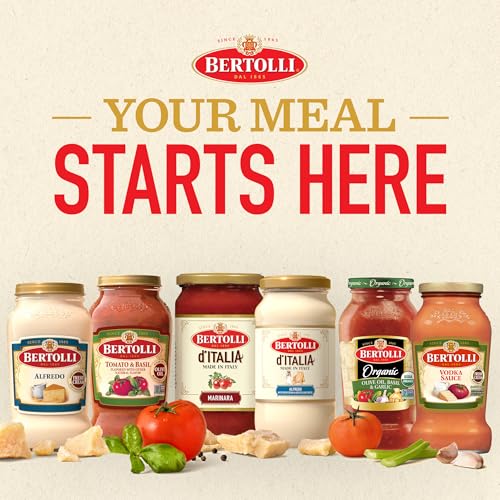 Image of Bertolli Organic marinara sauce, Organic pasta sauce, 24 oz (Pack of 6)