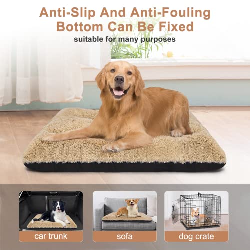 JOEJOY-Dog-Mat-Mattress-Washable-Waterproof-Extra-Large-Dog-crate-mat-Dog-Crate-bed-Water-Resistant-Flat-Xl-Dog-Pillow-Bed-for-Large-Dogs-101x68x7cm