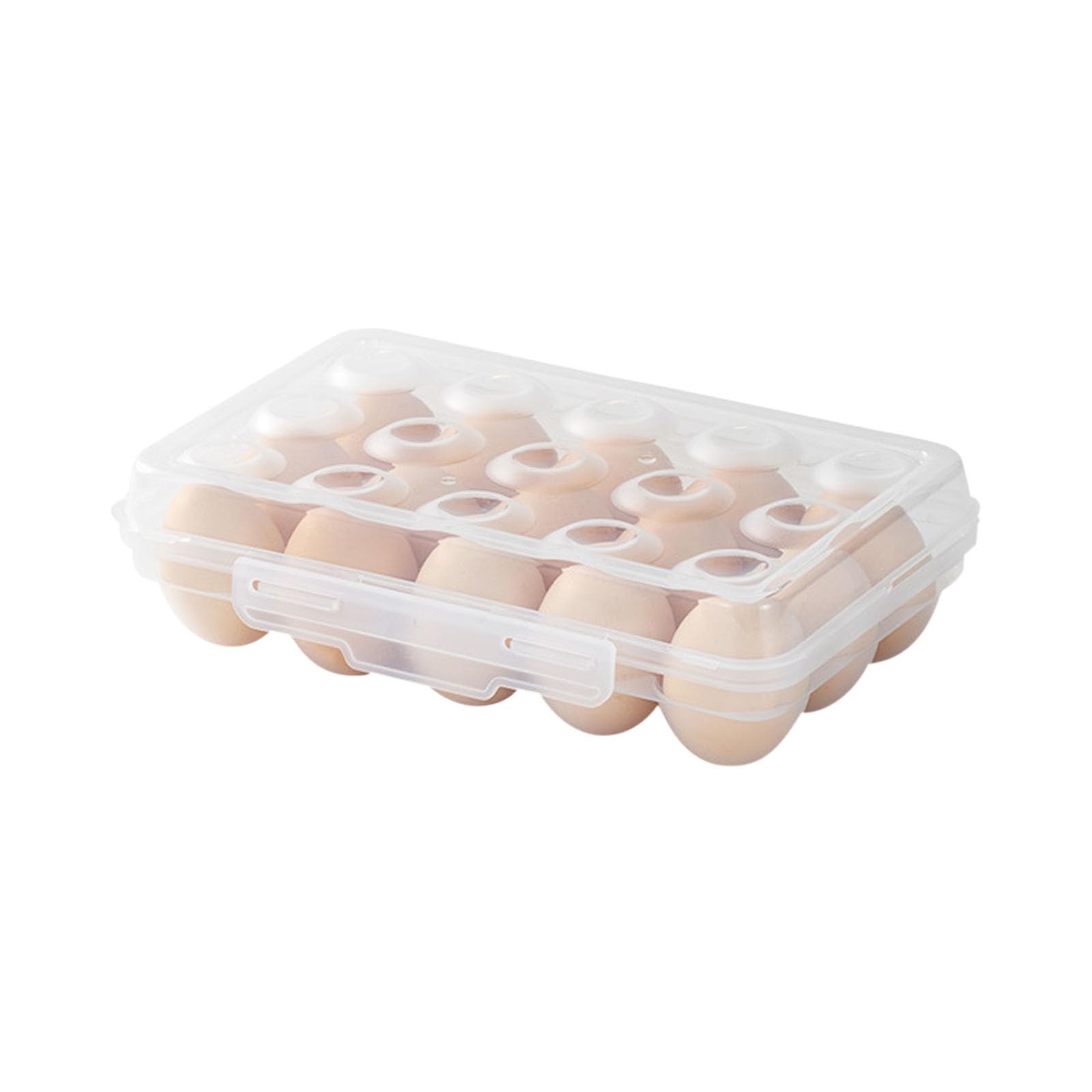 Clear Egg Cartons, Egg Cartons Bulk Plastic Egg Holders for Home Ranch Chicken Farm Market Display 6/15/24-cavity (M)