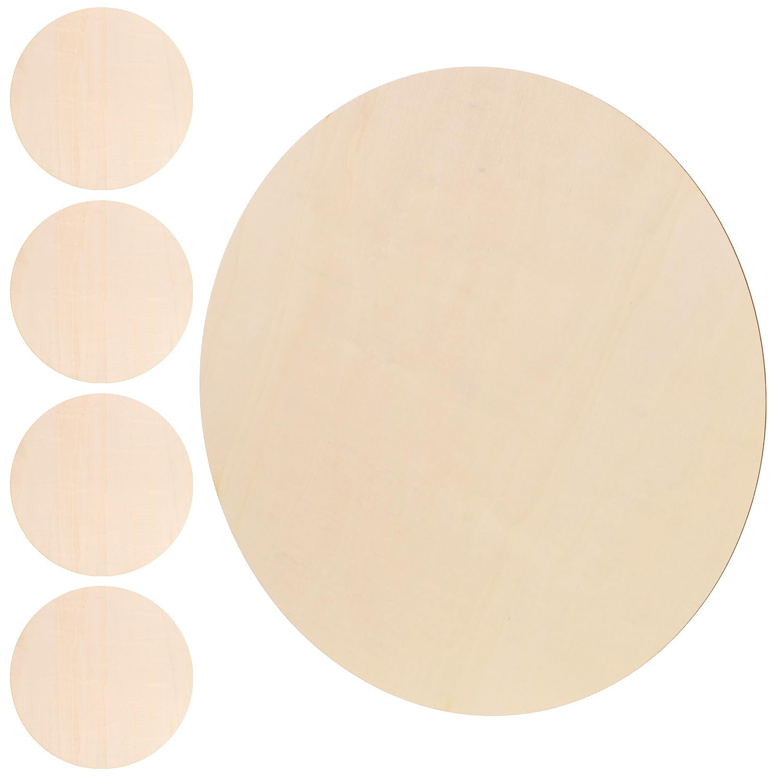 TOYANDONA Set di 5 Dischetti Rotondi in Legno Grezzo per Decorazioni Fai da Te, Design Vuoto, Facile da Appendere, per Artigianato e Cerimonie