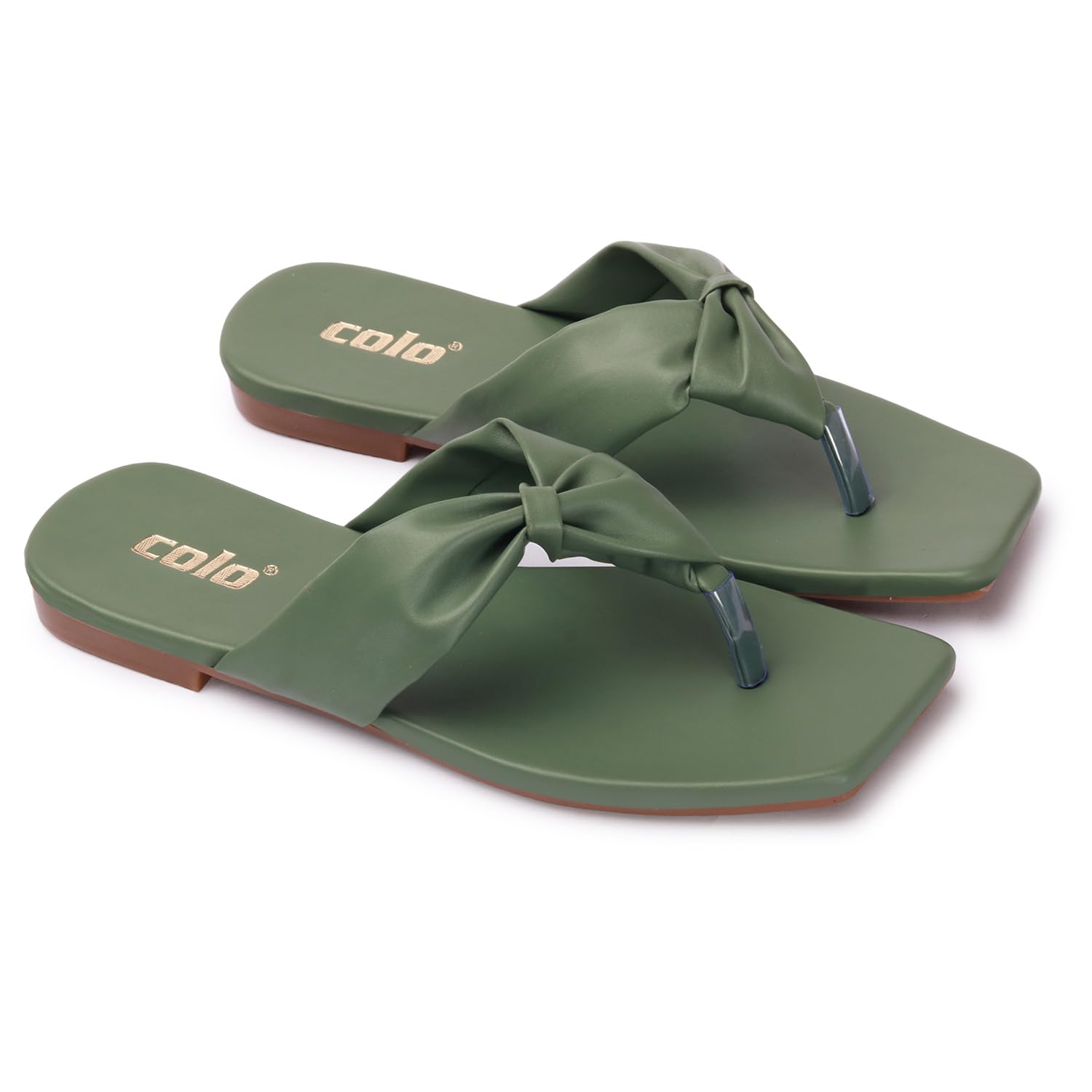Naitik Womens Flat Sandal T-Strap Fashionable Chappal Slipper for Girls (Green) (B0CNYY23YD) Amazon Price History, Amazon Price Tracker