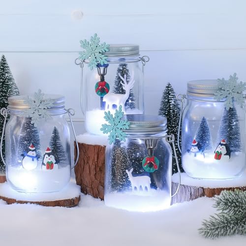 Kits de décoration de Noël : offrez le lot de 4 bocaux créatifs pour enfants