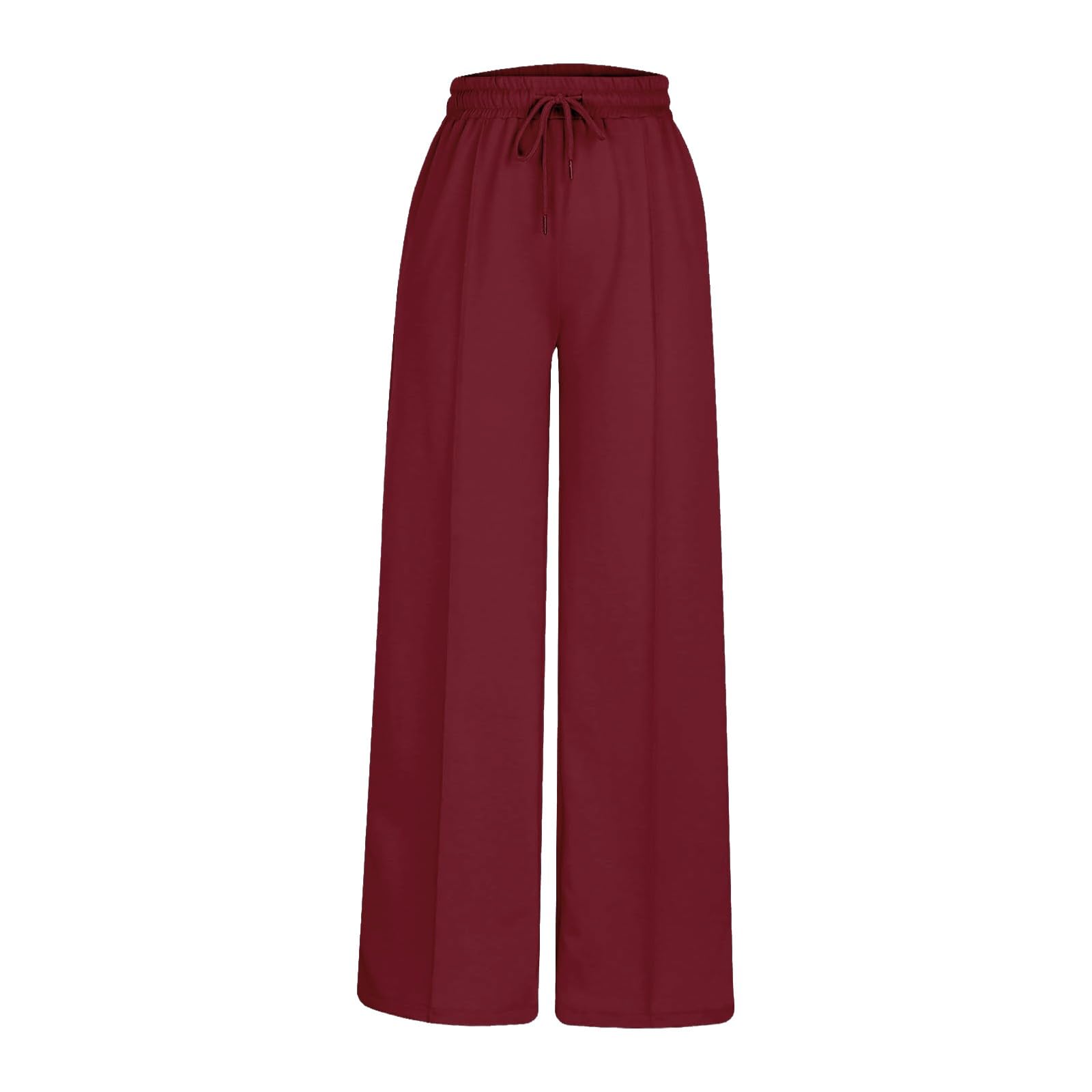 Pantalones de chándal para mujer, cálidos, largos, cintura alta, pantalones