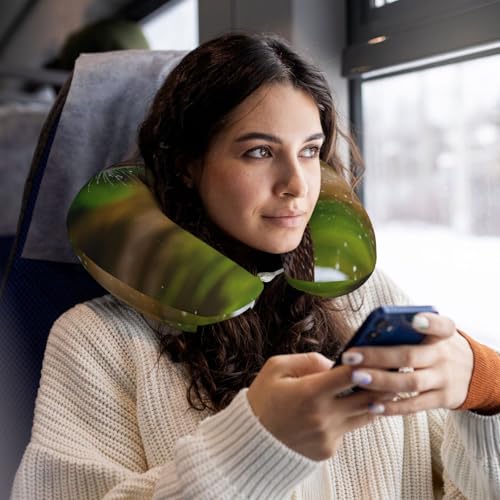Almohada de viaje con diseño de nutrias marrones miniatura 6
