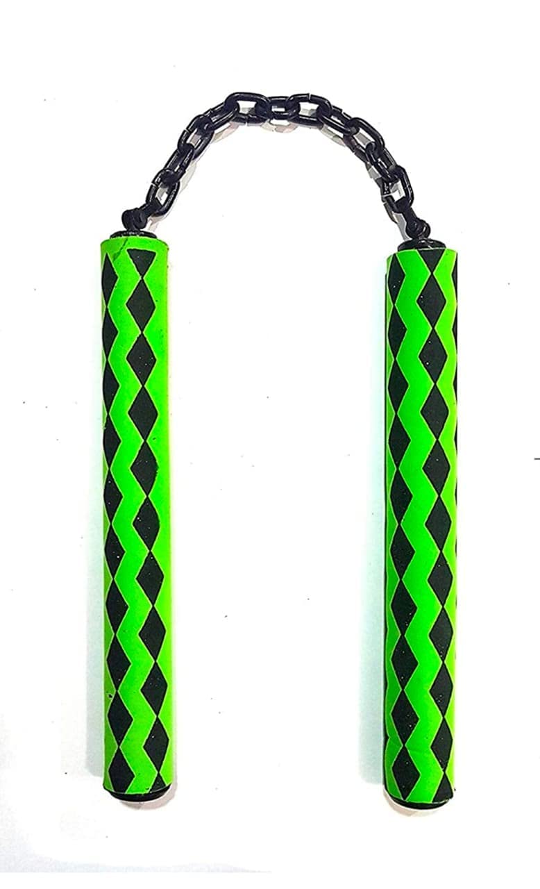BE TREND Martial Arts Karate Fully Foam Covered Nunchaku Handle 10 and 9 inch Metal Chain (Teal Green) (B0CM3G8YHW) Amazon Price History, Amazon Price Tracker