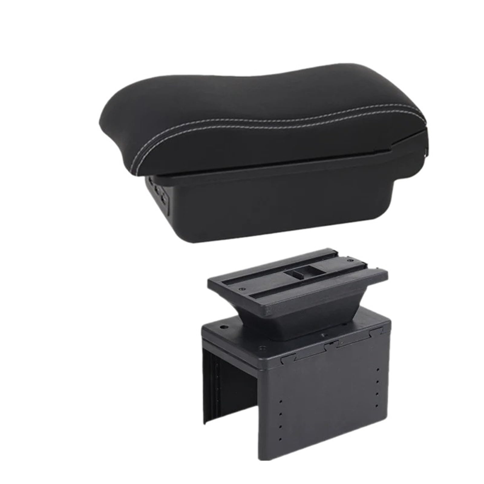 Ecbugat B3 White Line 3Usb For Tt Armrest Coupe Car Box Center Storage Interior Parts Accessories Car Armrest Box(B3 White Line 3Usb)