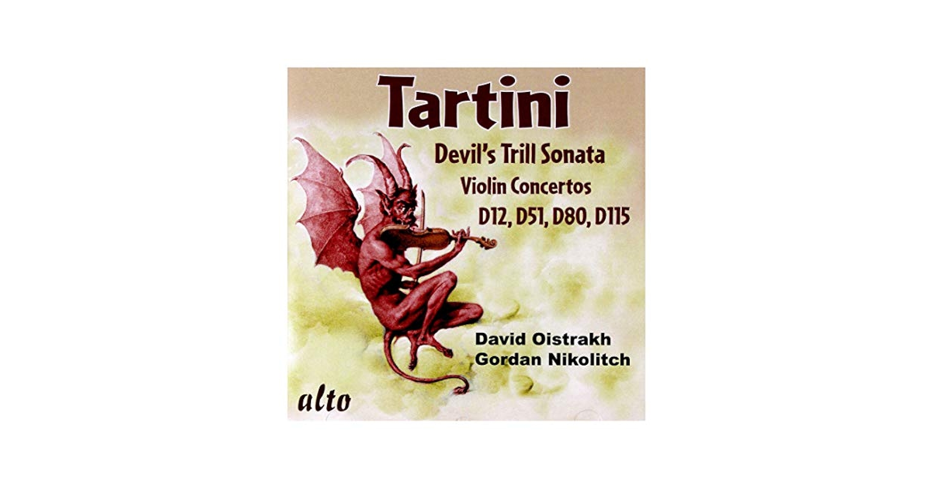 (CD)Tartini;Violin Concs.Vol.1／Nikolitch、Orc.Auvergne、V. Beek Play Giuseppe Tartini: Violin Concertos, Vol.1 by Orchestre