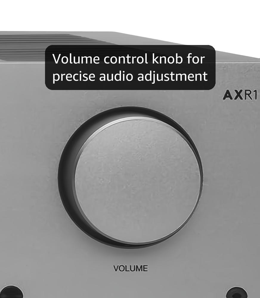 Cambridge Audio AXR100-100 Watt Separate HiFi Stereo Receiver Featuring Built-In Phono Stage FM/AM Radio and Bluetooth 5.0 - Lunar Grey
