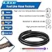 smseace 25pcs 3.3Ft 5-Size Fuel Line Hose Kit - 3/8 Inch 1/2 Inch 5/16 Inch 1/4 Inch 3/16 Inch ID NBR Rubber Fuel Hose with Hose Clamps for Small Engines Automotive Replacement Fuel Hoses