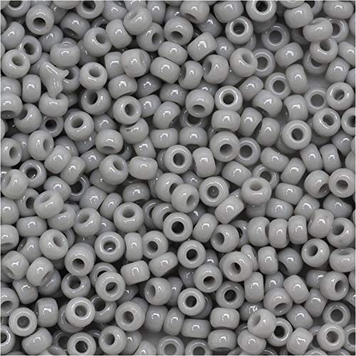 Toho Glass beads, Opaque Gray