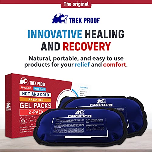 Ice Pack – Reusable Hot And Cold Therapy Gel Wrap Support Injury Recovery, Alleviate Joint And Muscle Pain – Rotator Cuff, Knees, Back & More (Gel Packs (2) Without Wrap) #TOP7