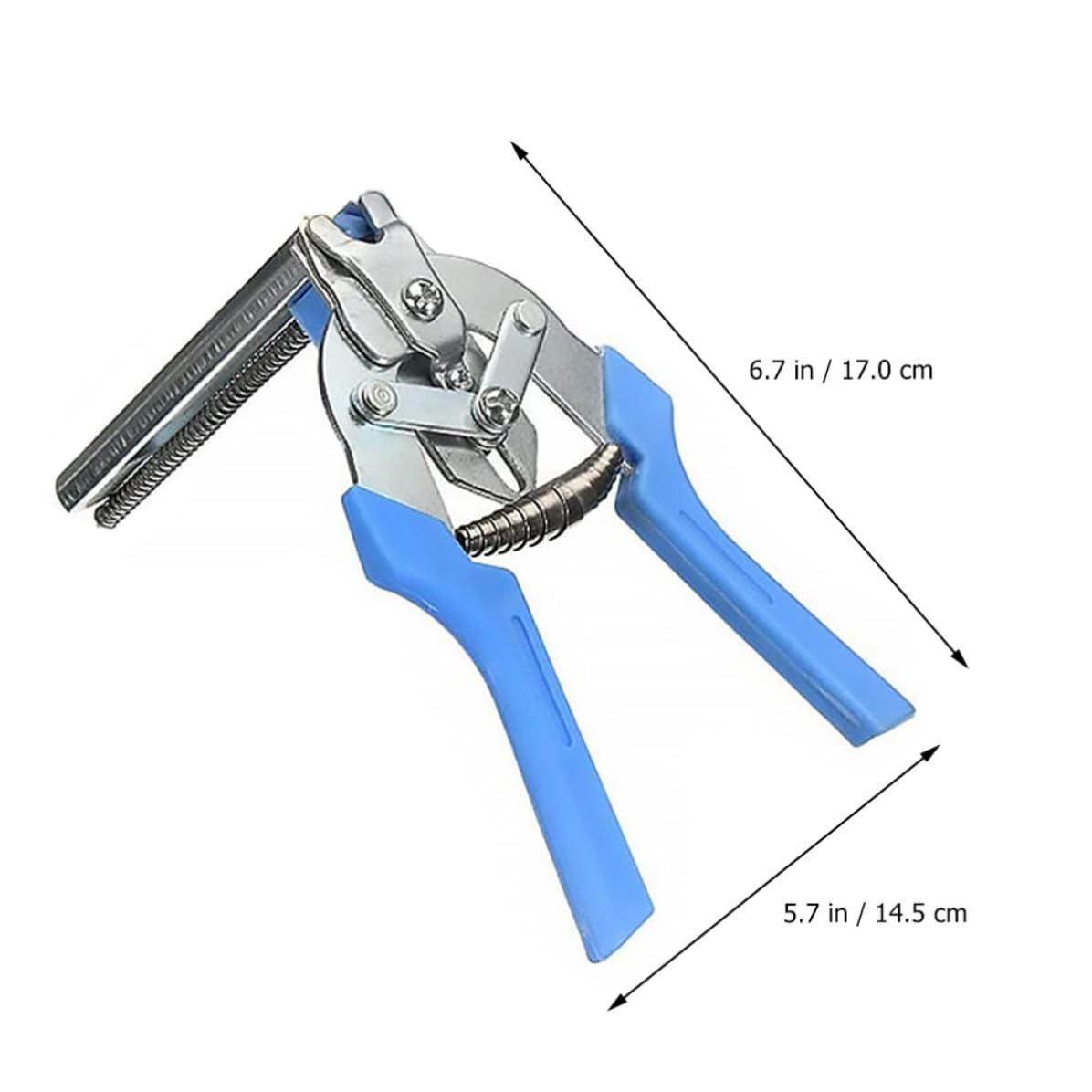 ifundom Alicate para Instalación de Anillos Pinza de Cierre de Anillo Acero Inoxidable y Plástico Semiautomático Instalación Rápida con Clip para Jaulas de Aves