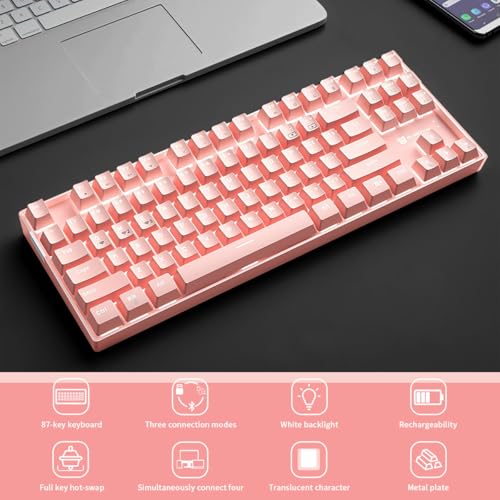 Teclado Mecánico Qisan Wireless 80% USB-C miniatura 3