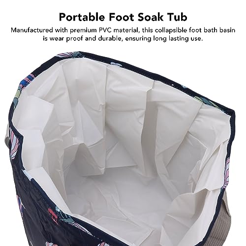 Spa de pies plegable portátil con asa color azul navy miniatura 4