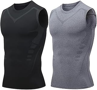 LLDYAN Energxcell Vest, Energxcell Ionic Shaping Vest, Ionic Body Shaping Vest, Sleeveless Compression Tank Top Men