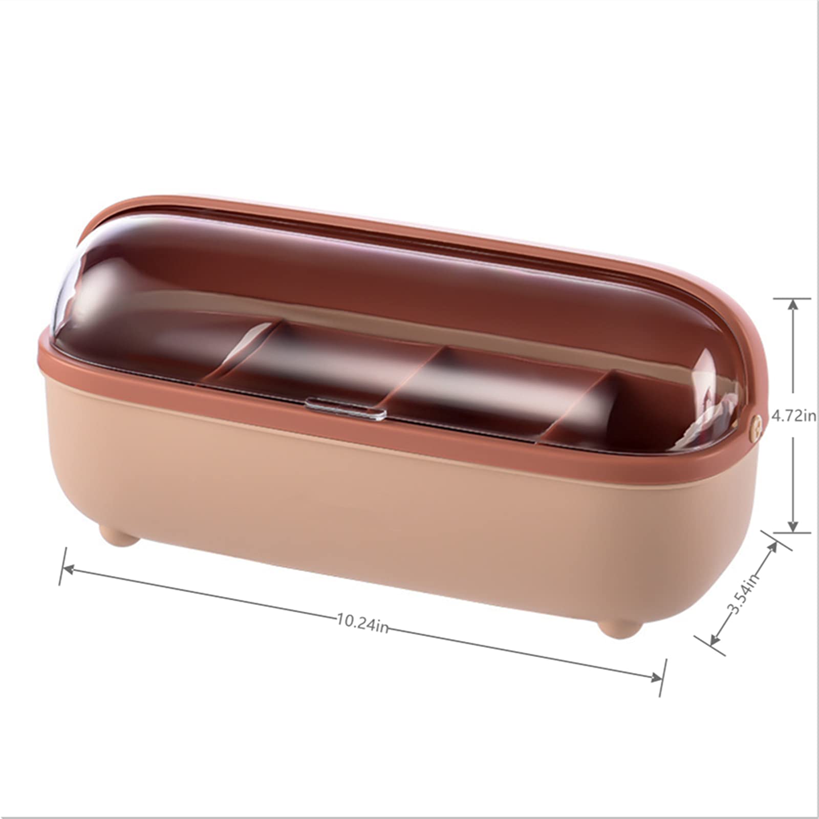 XINGWANG Transparent Seasoning Box, 4 Compartment Seasoning Box with Spoon and Lid-Storage Container for Seasoning Salt, Sugar, Chicken Essence and Other Spices (Pink)