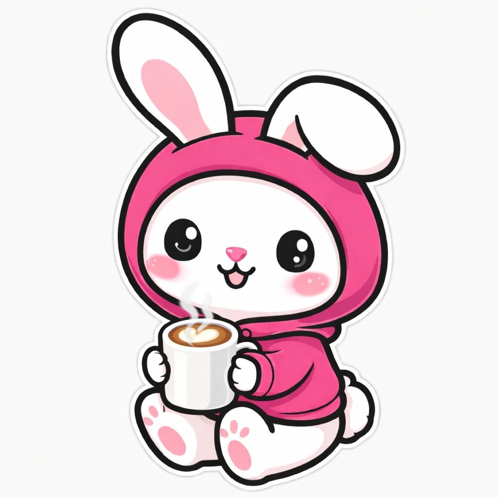 WSQ My Cute Melody Vinyl Decal Sticker Premium Quality Vinyl Multiple Colors for Car Bumper Truck Van SUV Window Wall Boat Cup Tumblers Laptop or Any