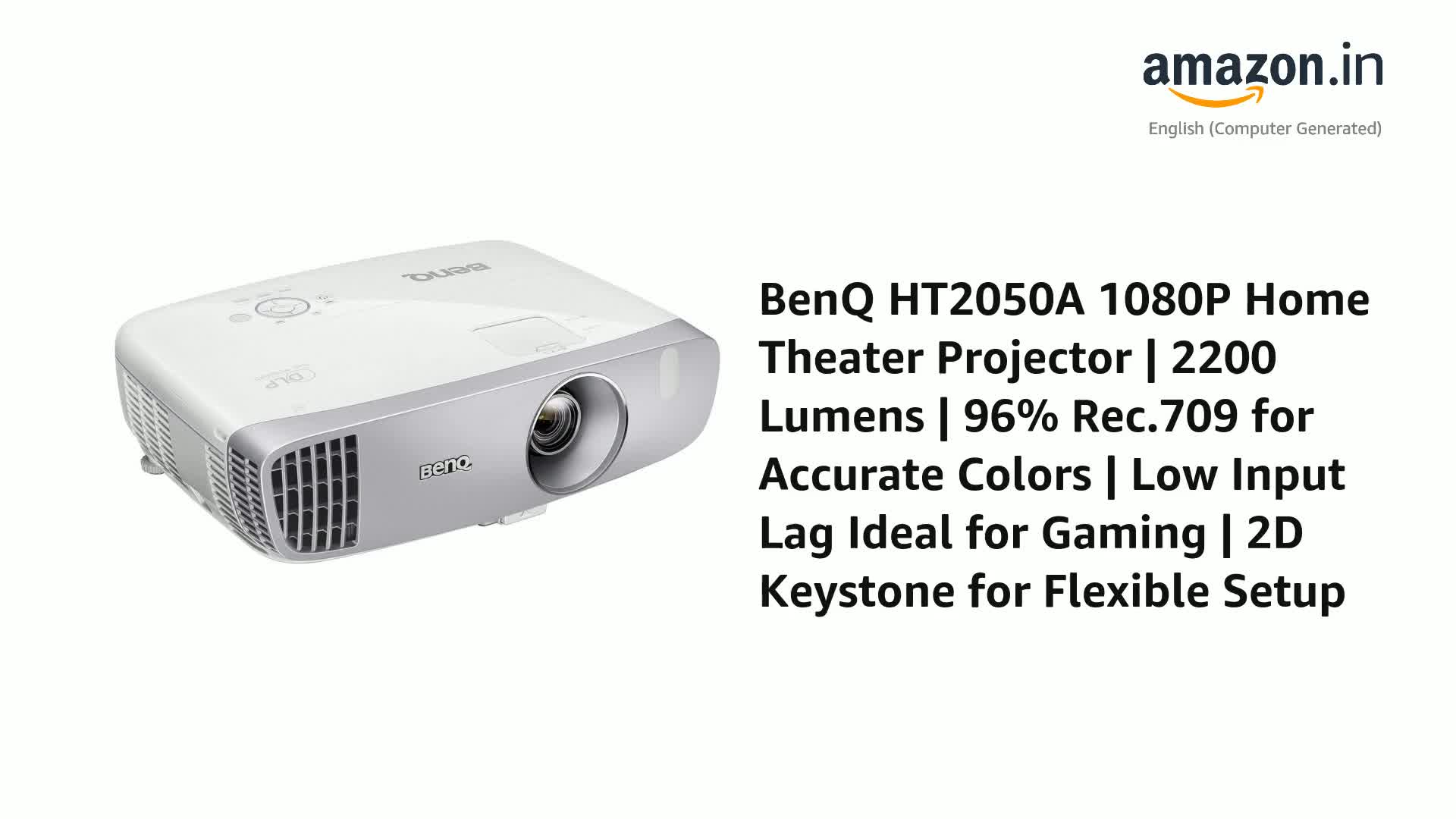 BenQ ホームシネマ プロジェクター HT2050A｜1080p HT2050A | 1080p Home Theater Projector with Lens Shift & Low